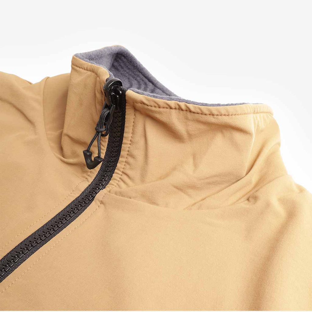 Fleece-lined collar and zip pull, Element MxE reversible vest
