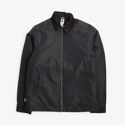 Element Parker Canvas Jacket in Black, front view