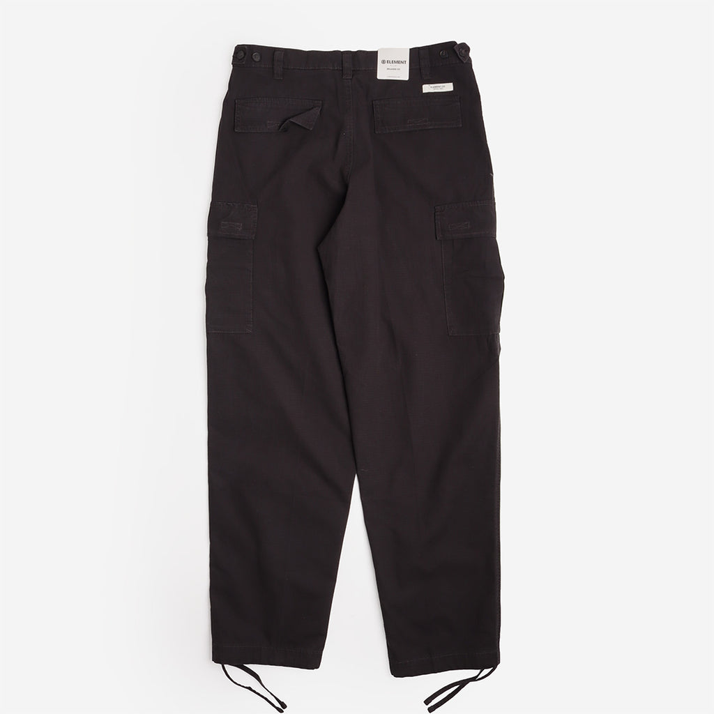 Element Relax Cargo Pant in Off Black, back view