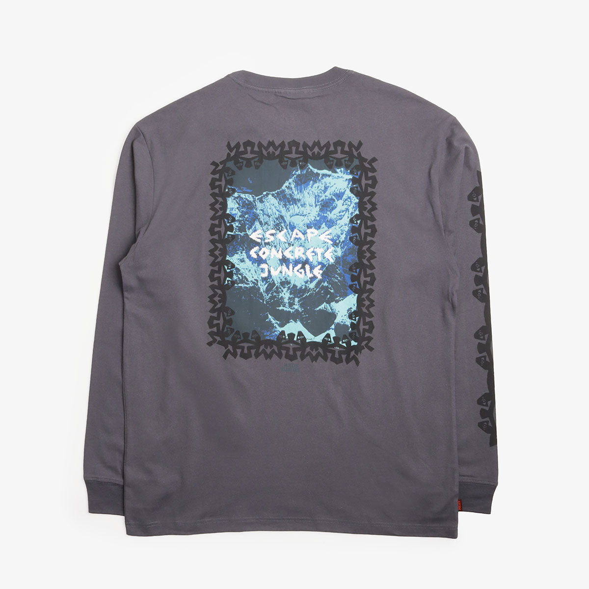 Element MxE Roped Party long sleeve in Charcoal, back print