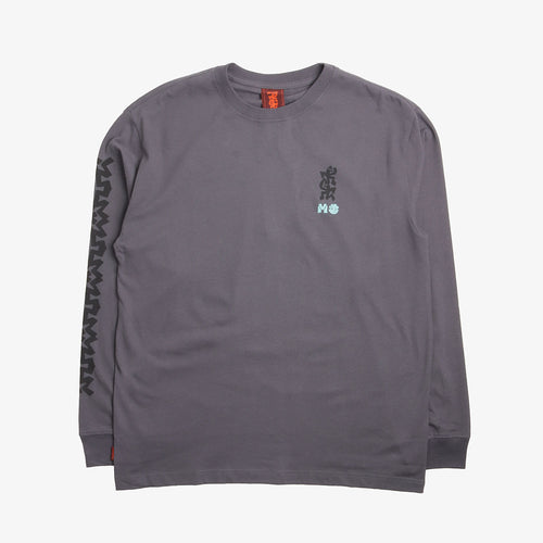 Element MxE Roped Party long sleeve in Charcoal, front view