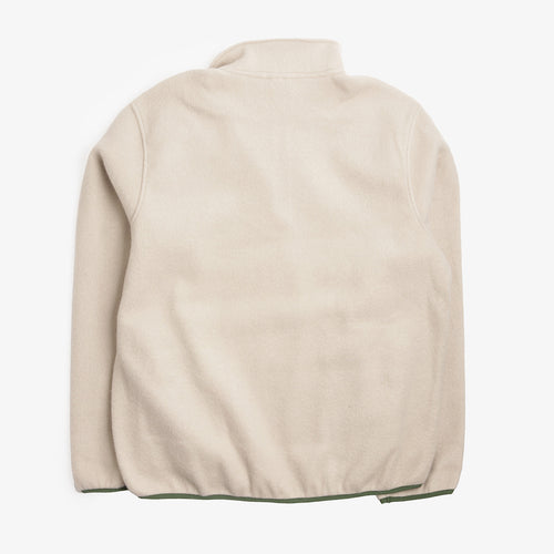 Element Sefton Quarter Zip Fleece in Oatmeal, back view