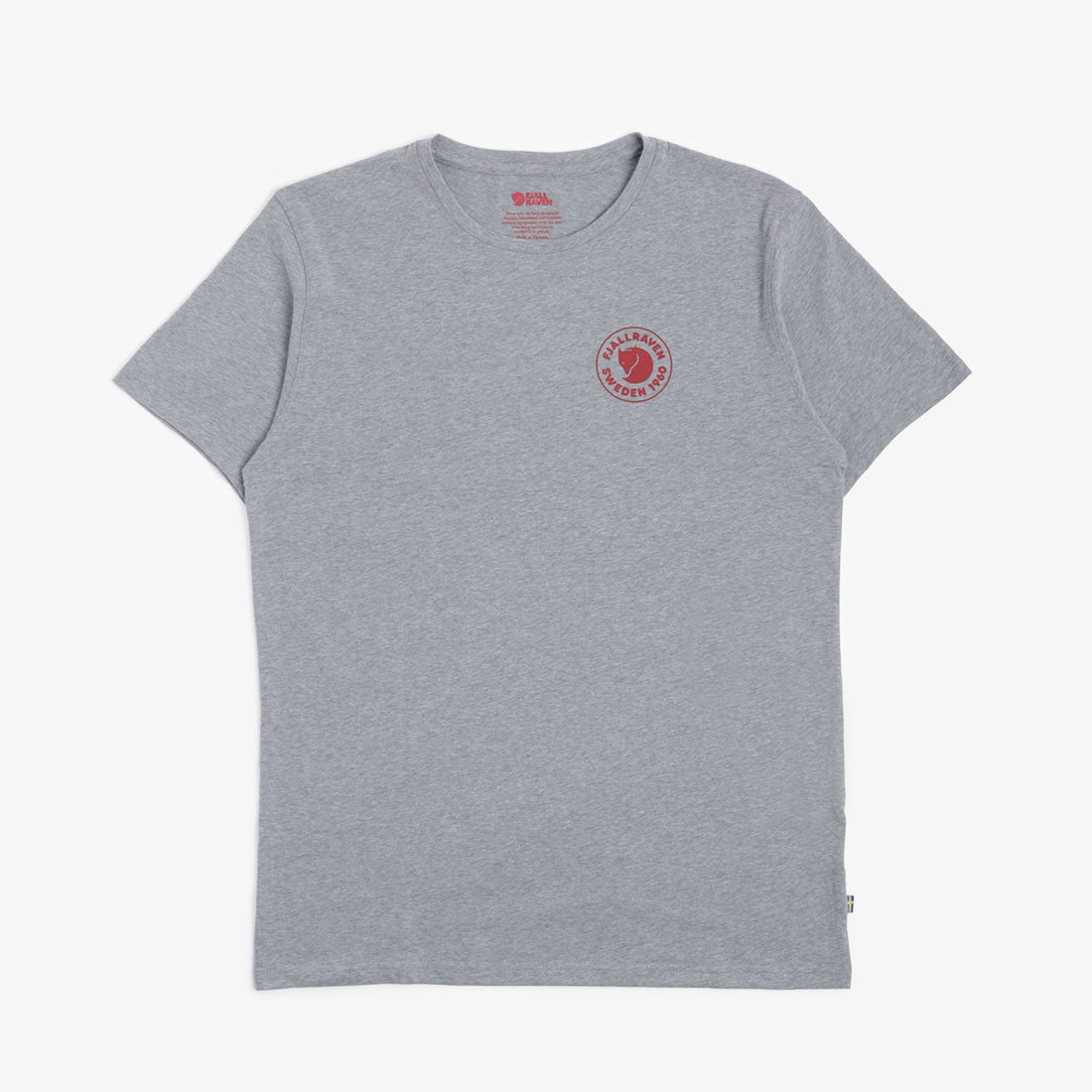 Fjallraven 1960 Logo T-Shirt, Grey Melange, Detail Shot 4