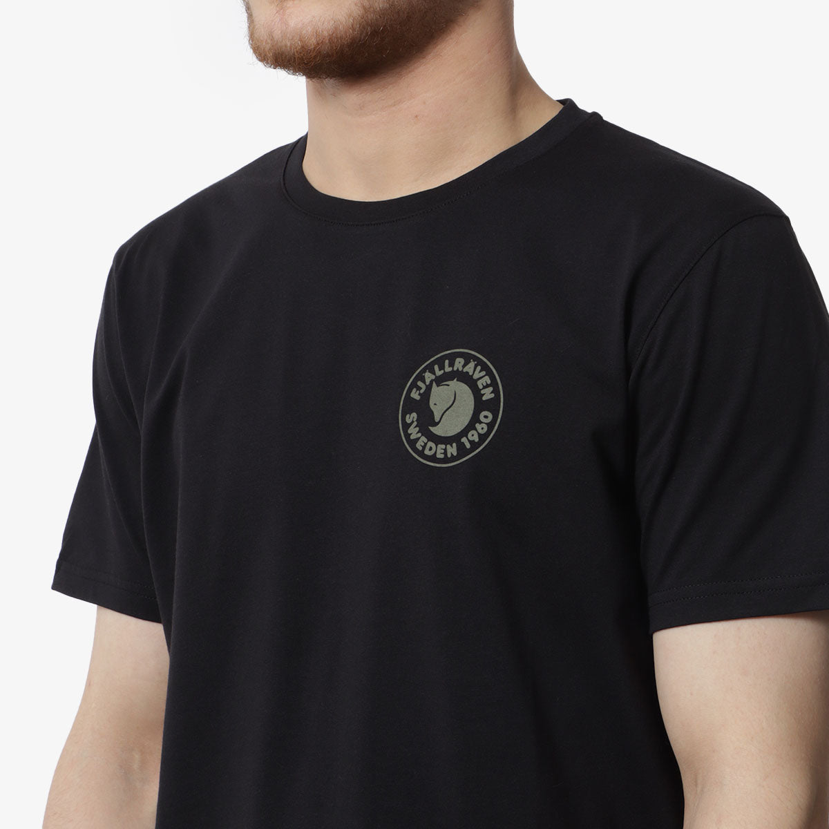 Fjallraven 1960 Logo T-Shirt, Black, Detail Shot 2