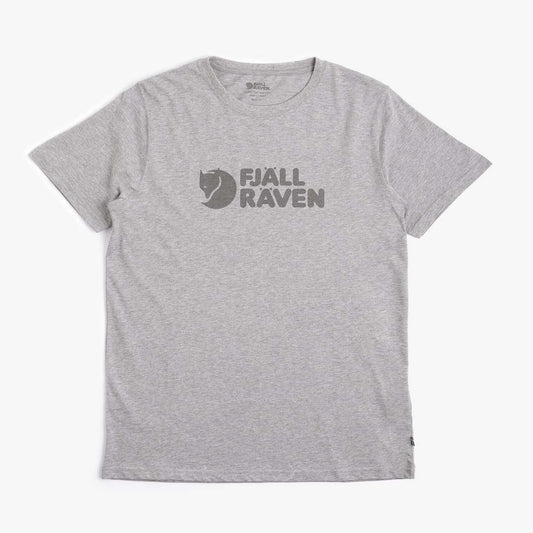 Fjallraven Logo T-Shirt, Grey, Detail Shot 1