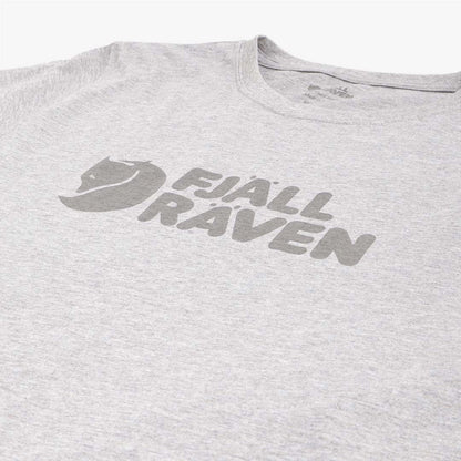 Fjallraven Logo T-Shirt, Grey, Detail Shot 2