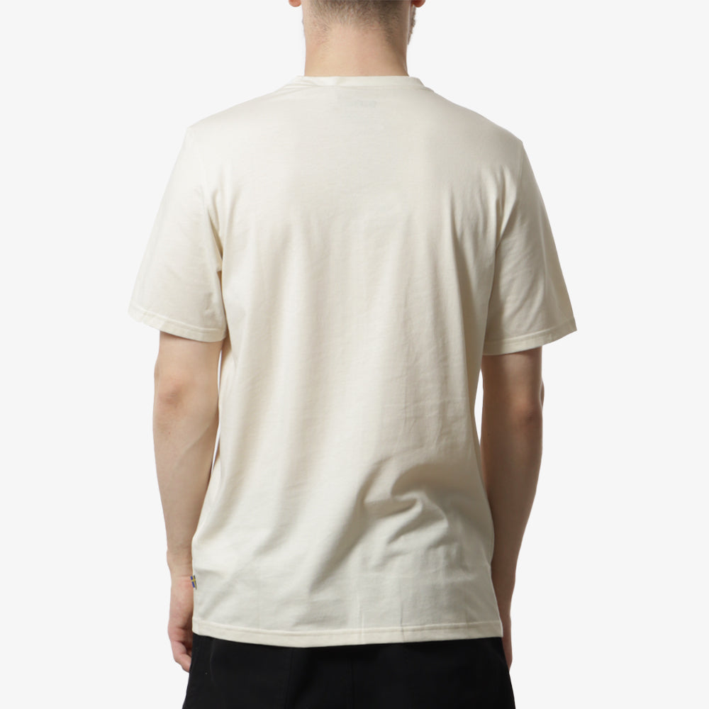 Fjallraven Lush Logo T-Shirt, Chalk White, Detail Shot 3