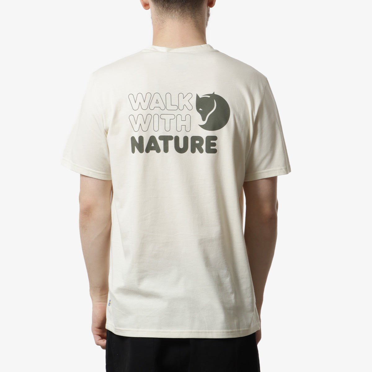 Fjallraven Walk With Nature T-Shirt, Chalk White, Detail Shot 3