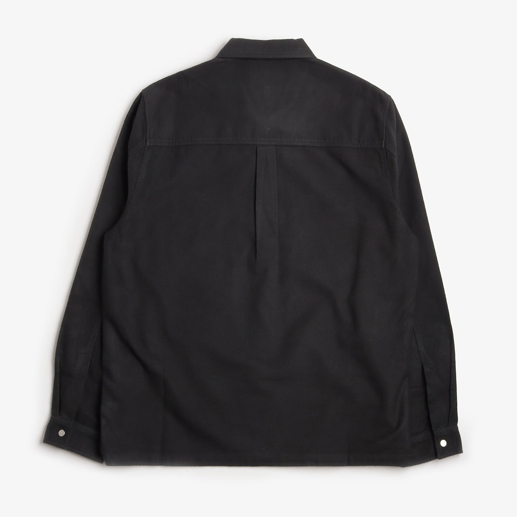 Folk Anniversary Patch Overshirt, Deep Green Moleskin, Detail Shot 2
