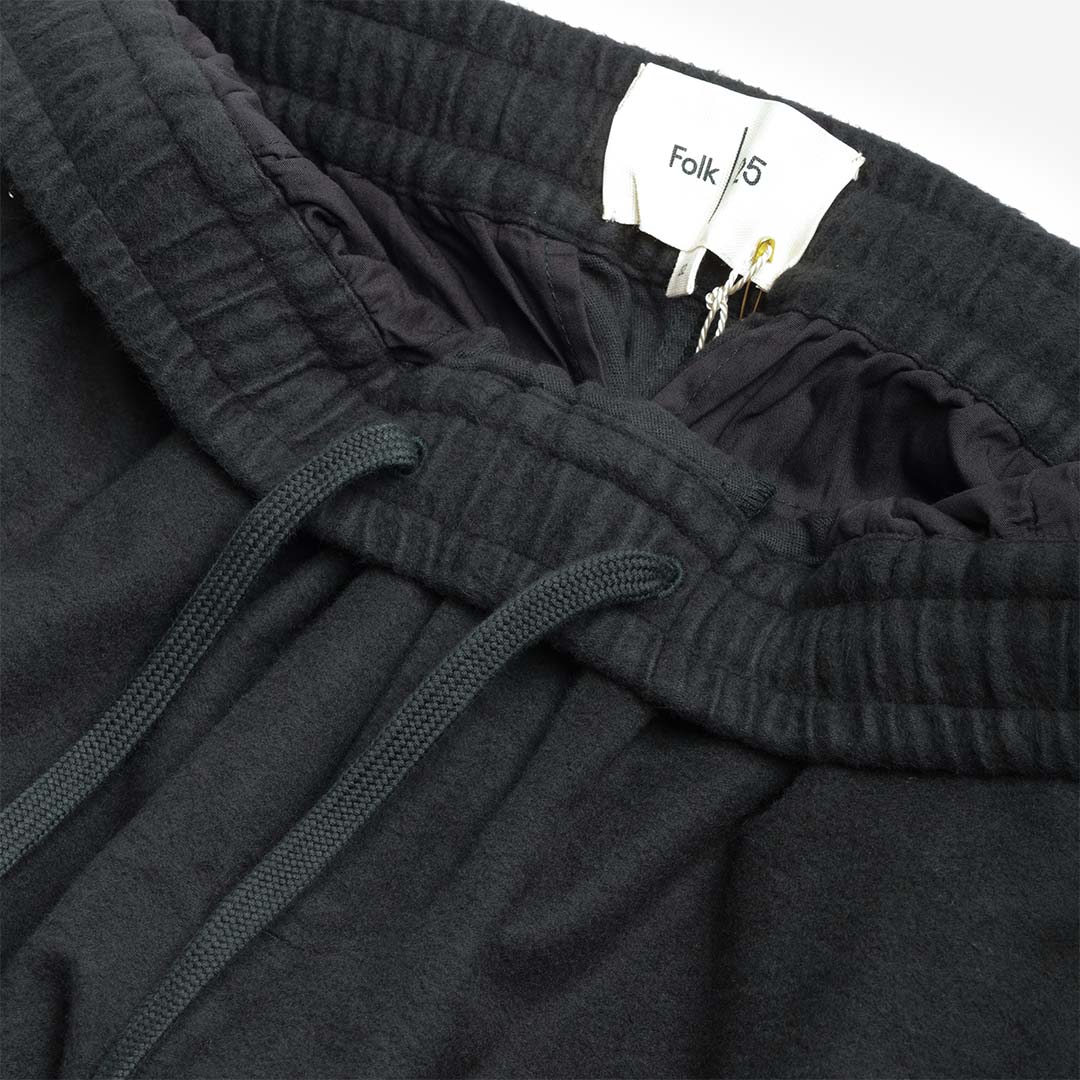 Folk Drawcord Assembly Pant, Deep Green Moleskin, Detail Shot 3