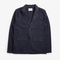 Folk Assembly Blazer, Navy Herringbone, Detail Shot 1