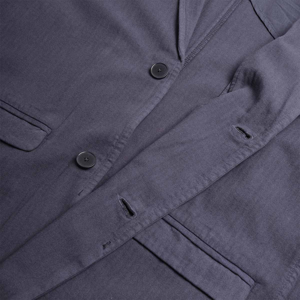 Folk Assembly Blazer, Navy Herringbone, Detail Shot 4