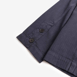 thumbnail Folk Assembly Blazer, Navy Herringbone, Detail Shot 5