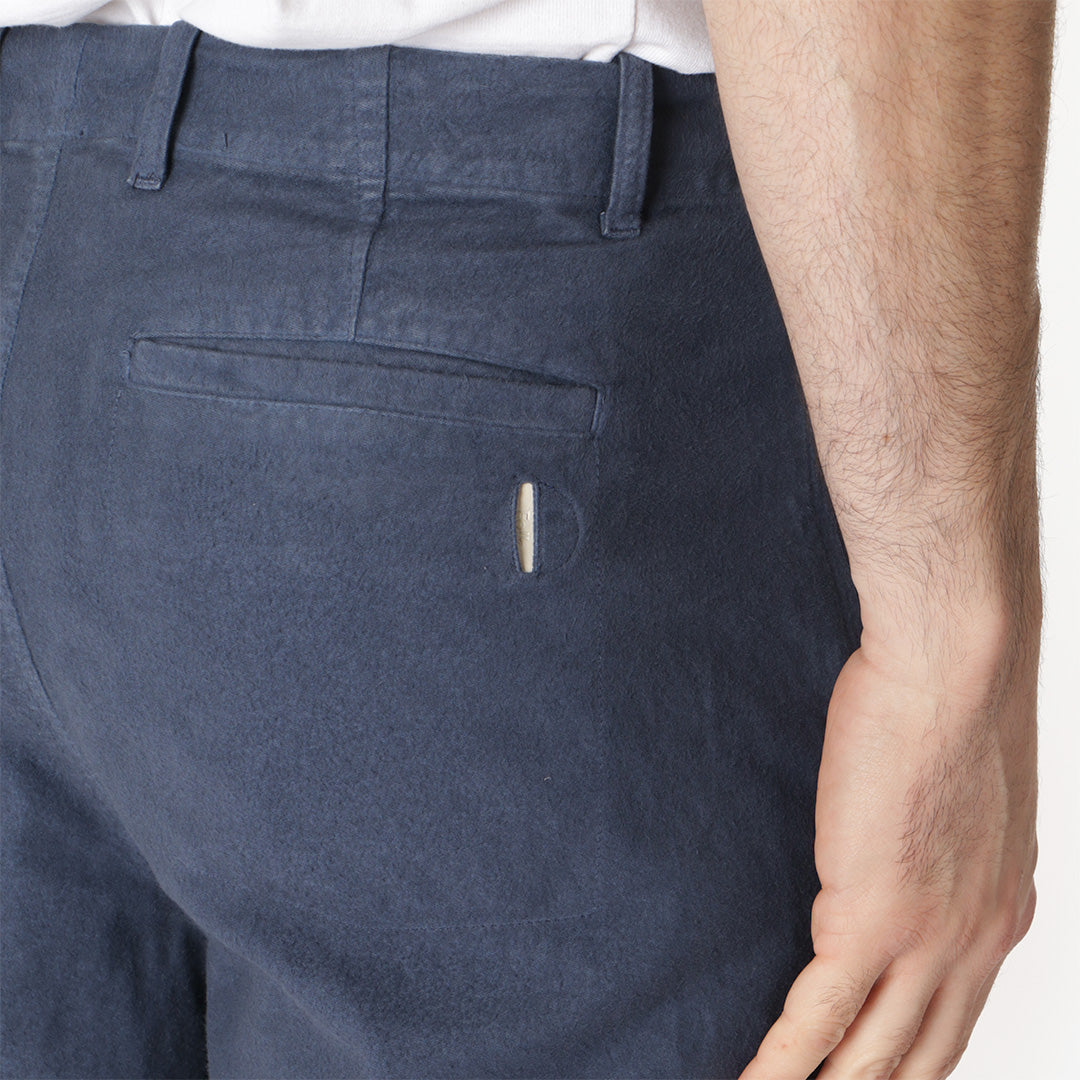 Folk Assembly Pant, Steel Blue Moleskin, Detail Shot 4
