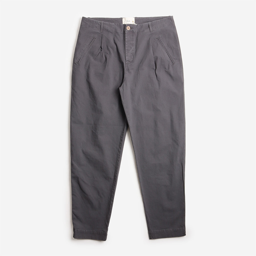 Folk Assembly Pant, Graphite Ripstop, Detail Shot 1