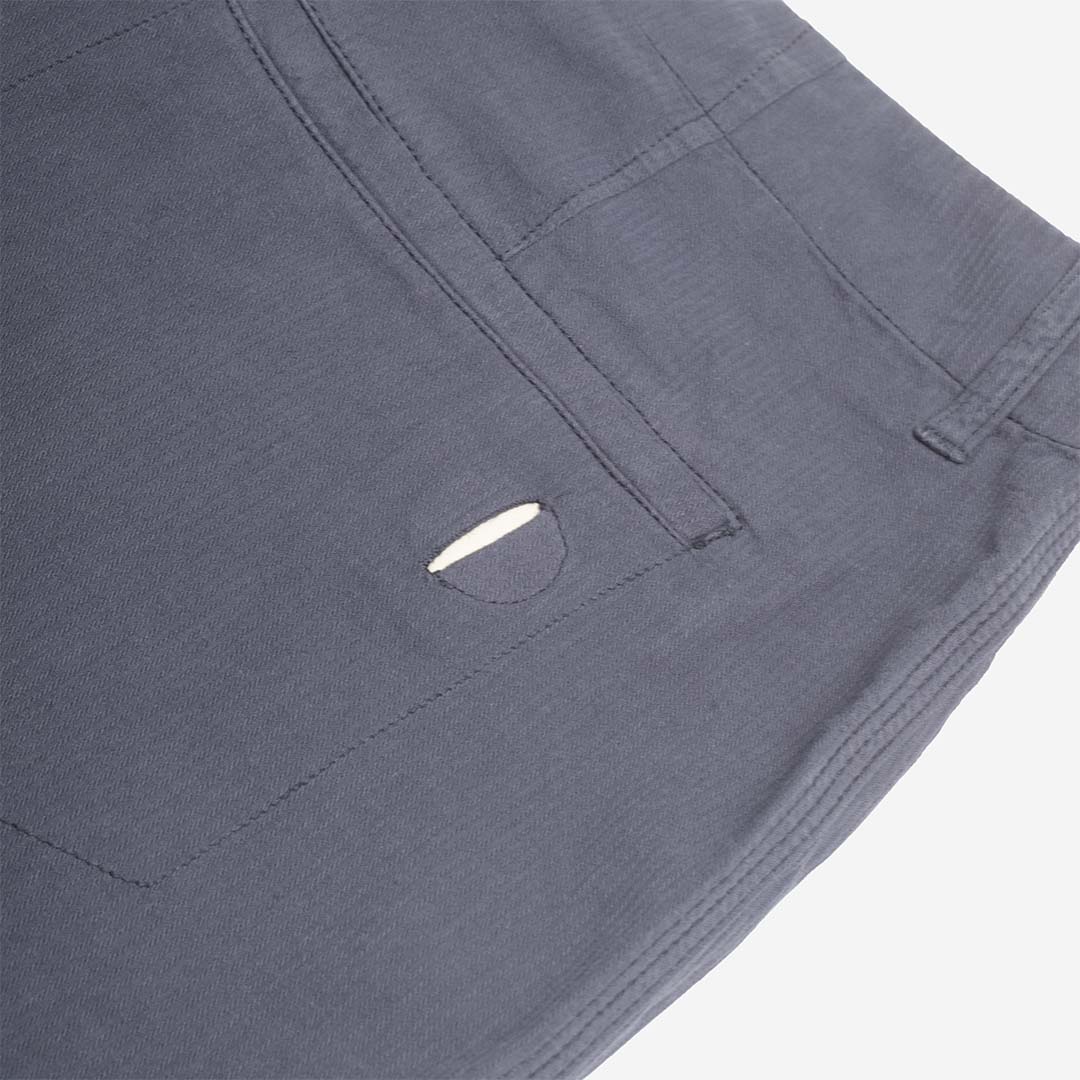 Folk Assembly Pant, Navy Mini Stripe, Detail Shot 5