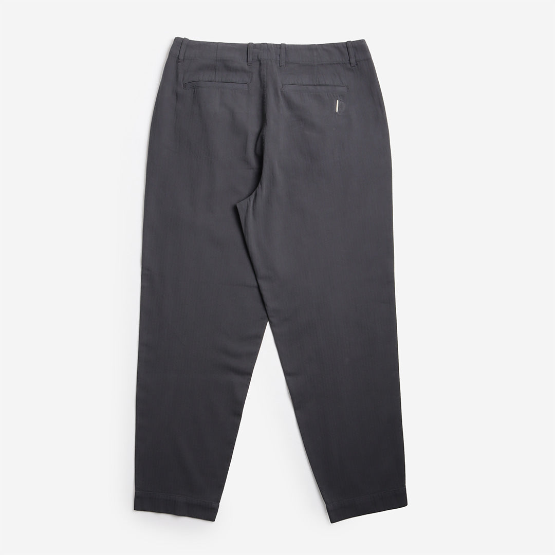 Folk Assembly Pant, Slate Blue Herringbone, Detail Shot 2