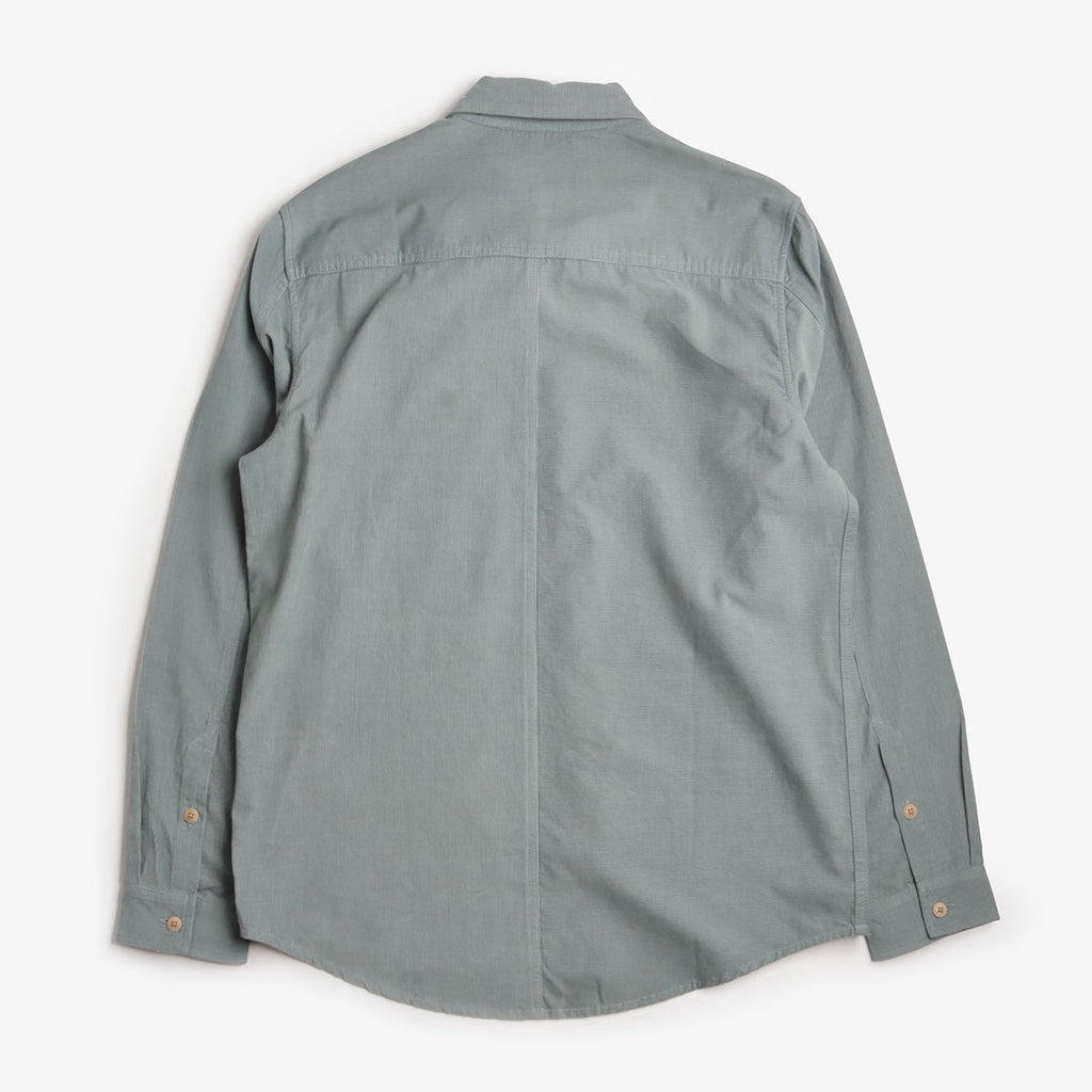 Folk Direction Babycord Shirt, Dusty Green, Detail Shot 2