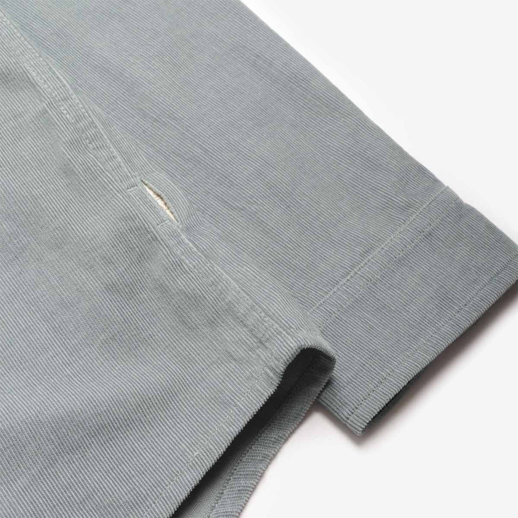 Folk Direction Babycord Shirt, Dusty Green, Detail Shot 4