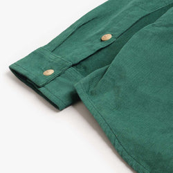 thumbnail Folk Direction Babycord Shirt, Phthalo Green, Detail Shot 6