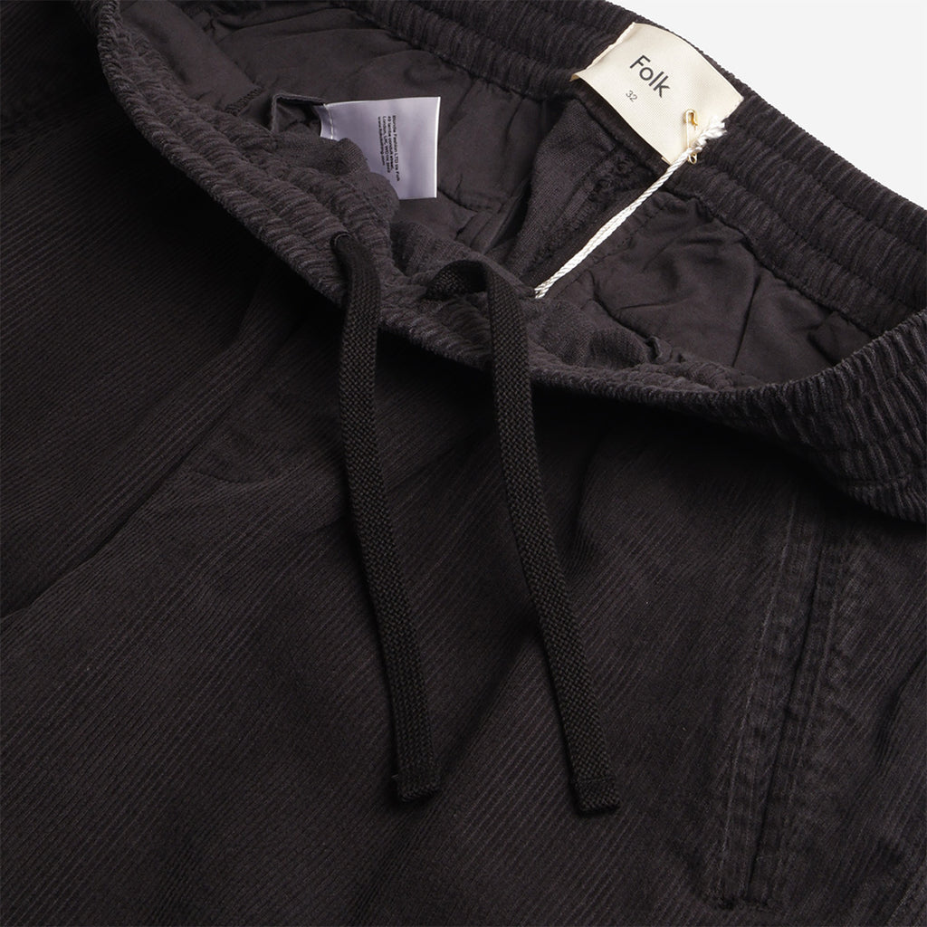 Folk Drawcord Assembly Pant, Black Cord, Detail Shot 3