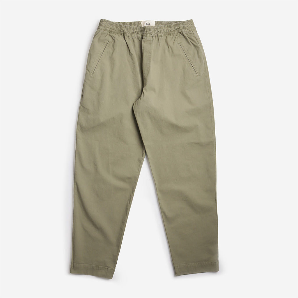 Folk Drawcord Assembly Pant, Light Olive Ripstop, Detail Shot 1
