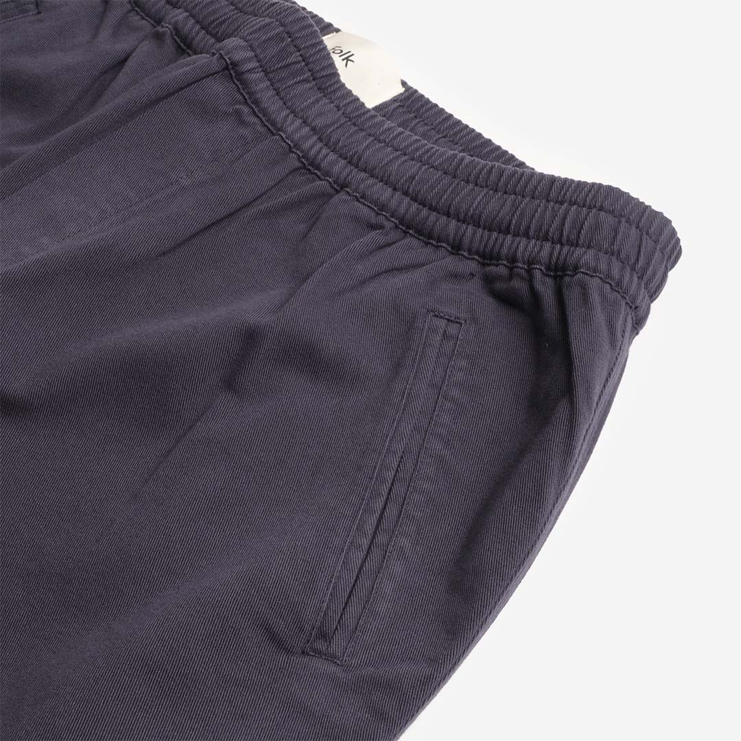 Folk Drawcord Assembly Pant, Deep Navy Brushed Twill, Detail Shot 2