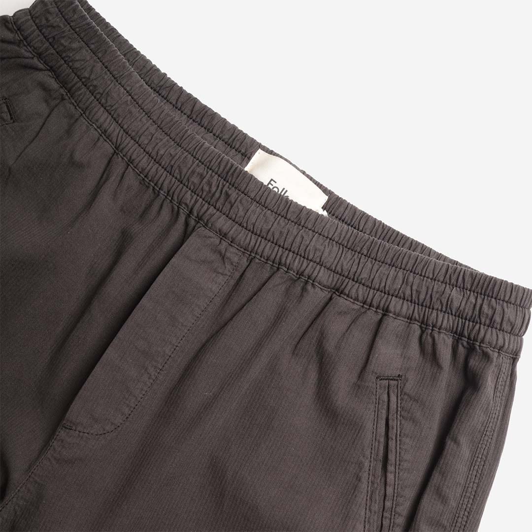 Folk Drawcord Assembly Pant, Soft Black Mini Stripe, Detail Shot 5