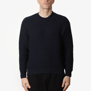 Folk Drop Shoulder Crew Sweatshirt - Navy