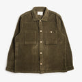 Folk Patch Overshirt, Olive Chunky Cord, Detail Shot 1