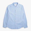 Folk Relaxed Fit Shirt, Blue Bubble Seersucker, Detail Shot 1