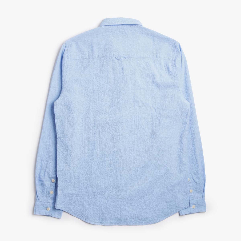 Folk Relaxed Fit Shirt, Blue Bubble Seersucker, Detail Shot 2