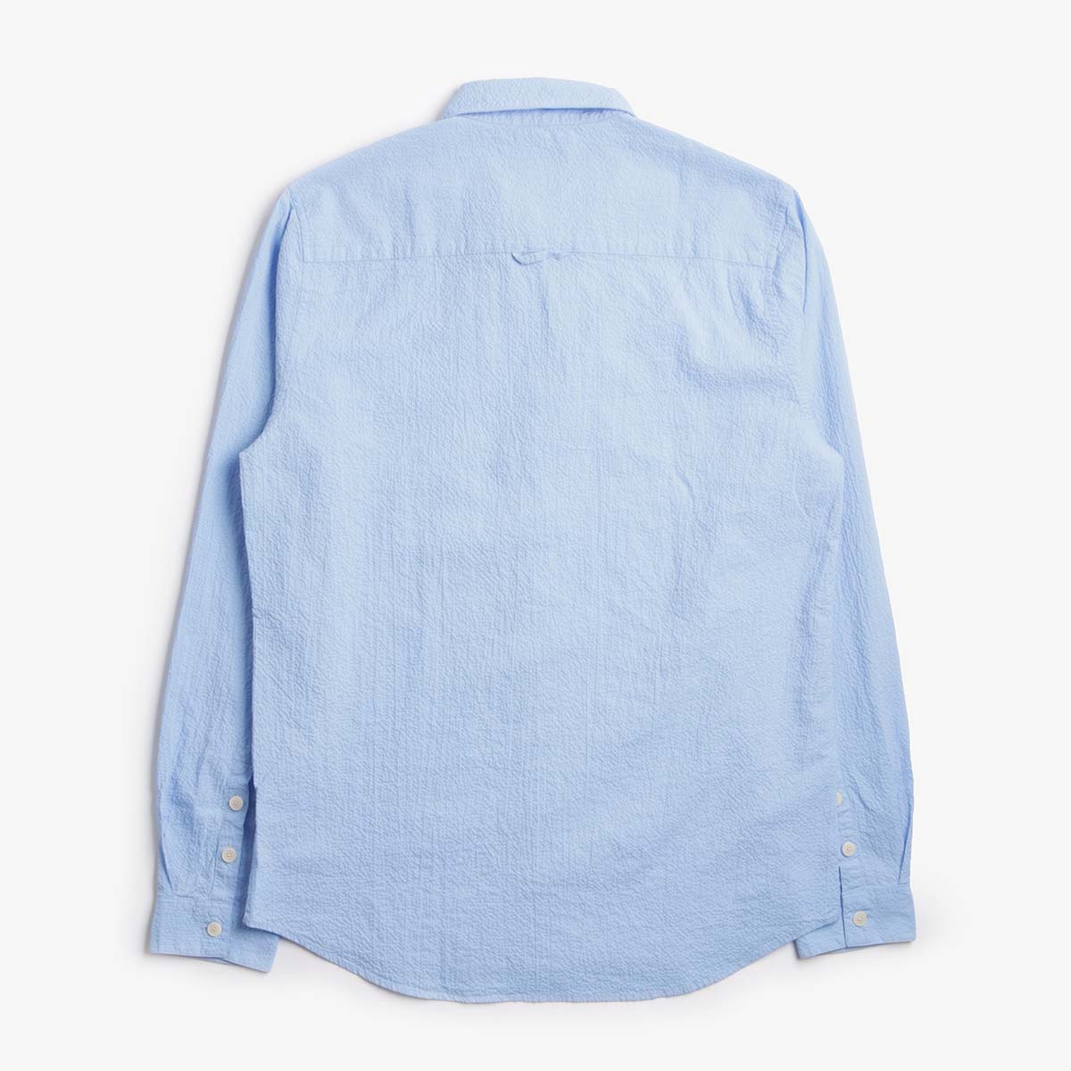 Folk Relaxed Fit Shirt, Blue Bubble Seersucker, Detail Shot 2