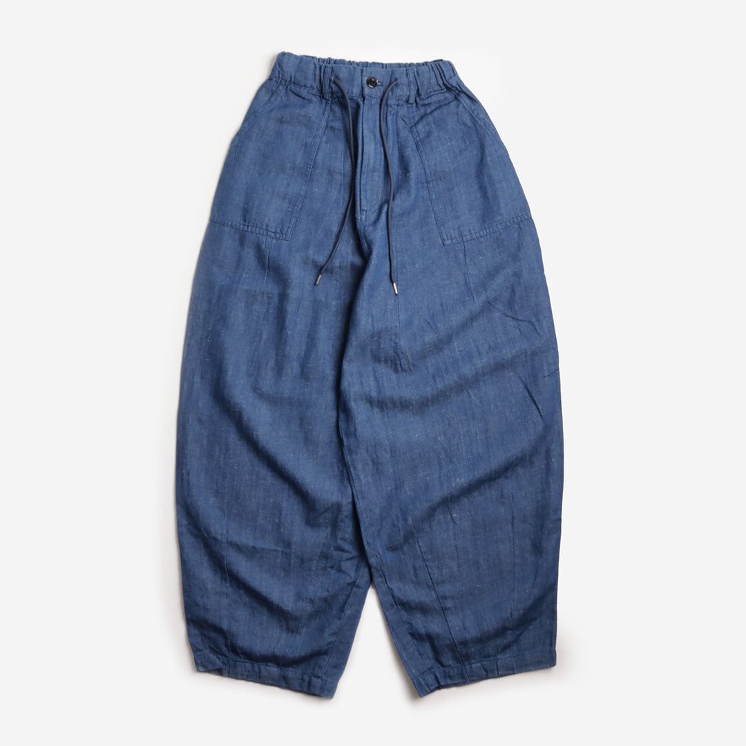 main FrizmWORKS Denim Balloon Pant, Blue, Detail Shot 1