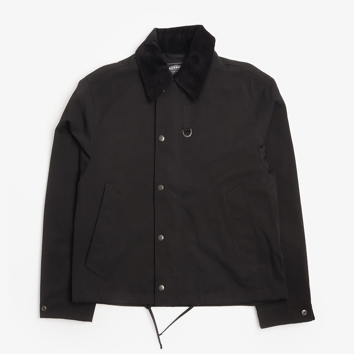 FrizmWORKS Heritage Hunting Jacket in Black, front view