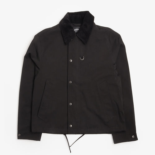 FrizmWORKS Heritage Hunting Jacket in Black, front view