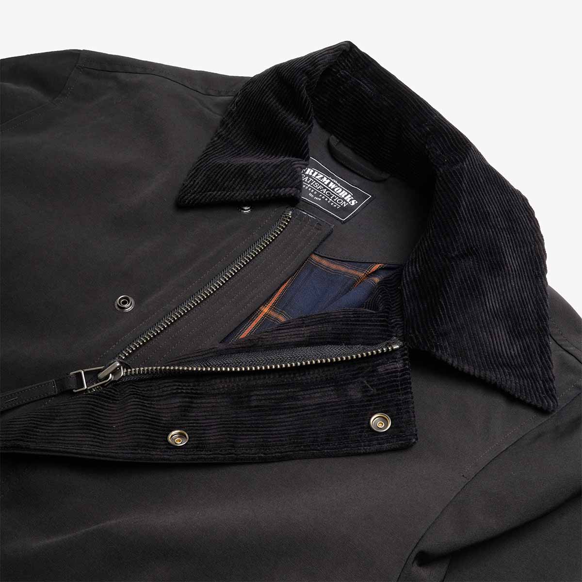 Zip front and check lining detail, FrizmWORKS Hunting Jacket