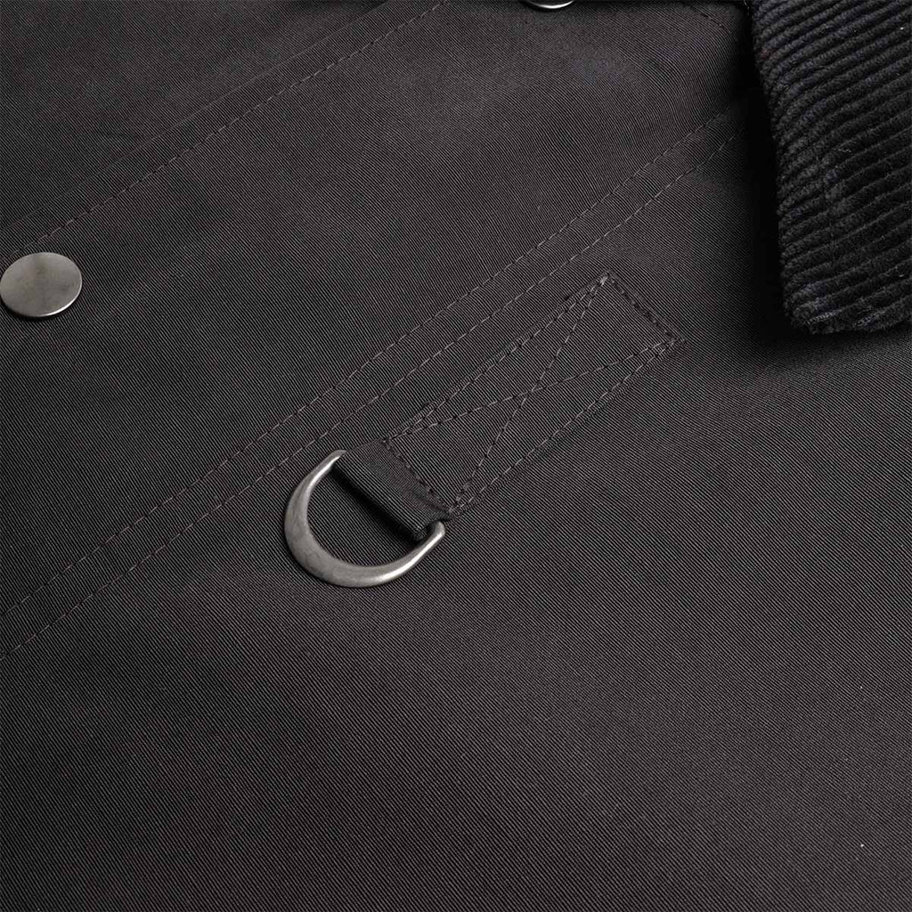 Metal D-ring and snap fastening detail, FrizmWORKS Hunting Jacket