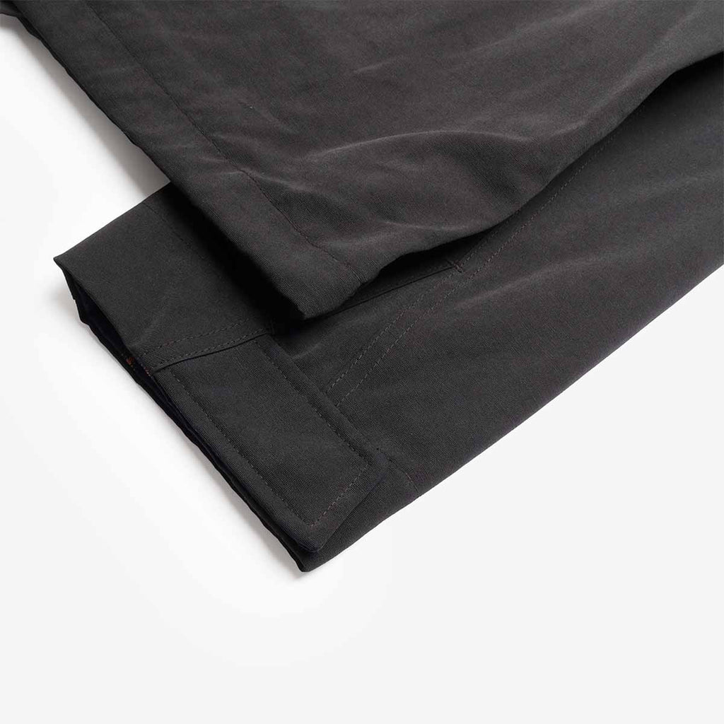 Cuff and hem detail on black cotton, FrizmWORKS Hunting Jacket