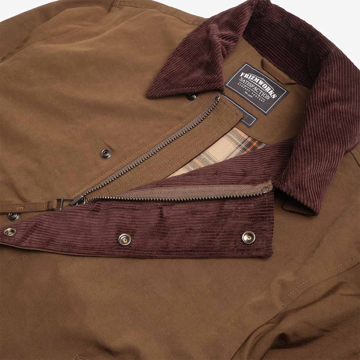 FrizmWORKS Heritage Hunting Jacket, Brown, Detail Shot 4
