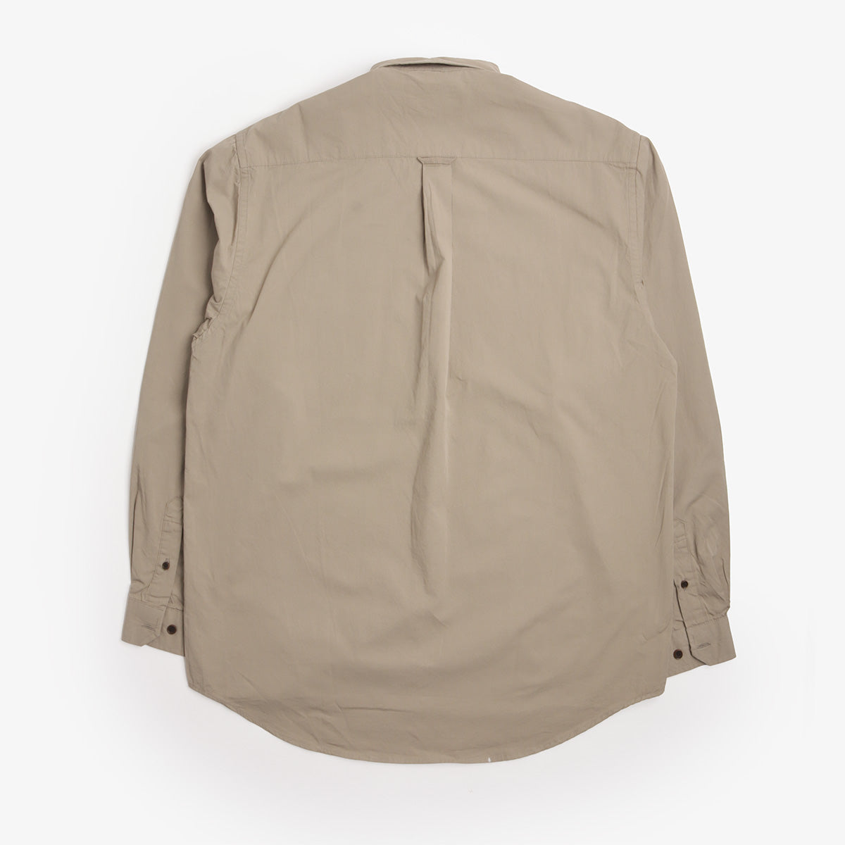 FrizmWORKS High Count French Shirt in Khaki Grey, back view