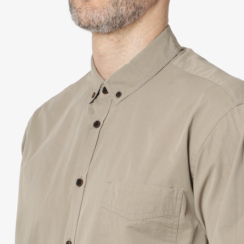 FrizmWORKS High Count French Shirt, Khaki Grey, Detail Shot 2