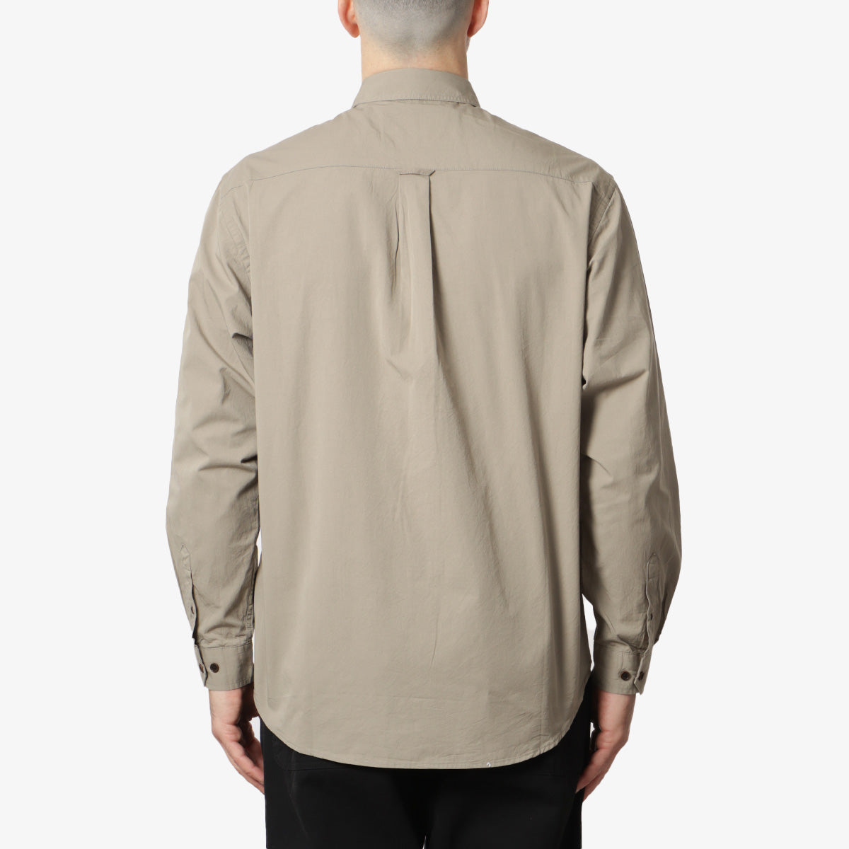 FrizmWORKS High Count French Shirt, Khaki Grey, Detail Shot 3