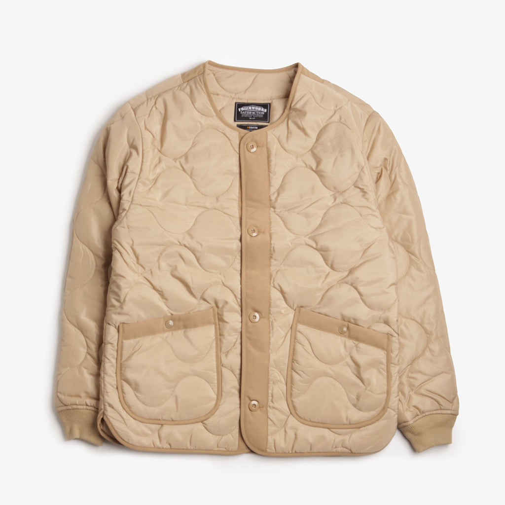 FrizmWORKS M1965 Field Liner Jacket, Tan, Detail Shot 1
