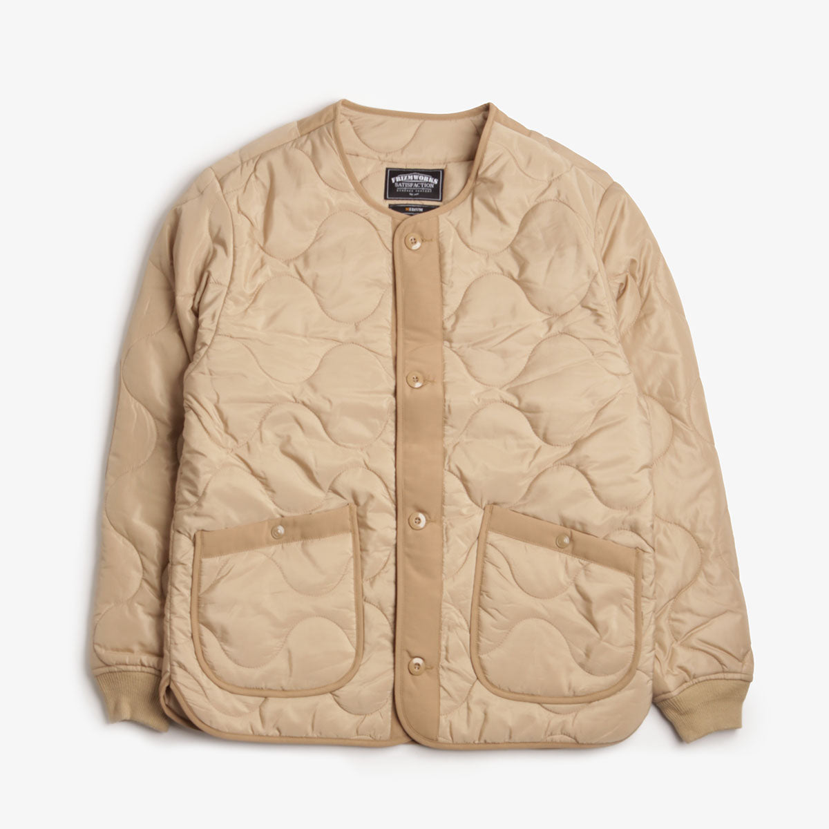 FrizmWORKS M1965 Field Liner Jacket, Tan, Detail Shot 1