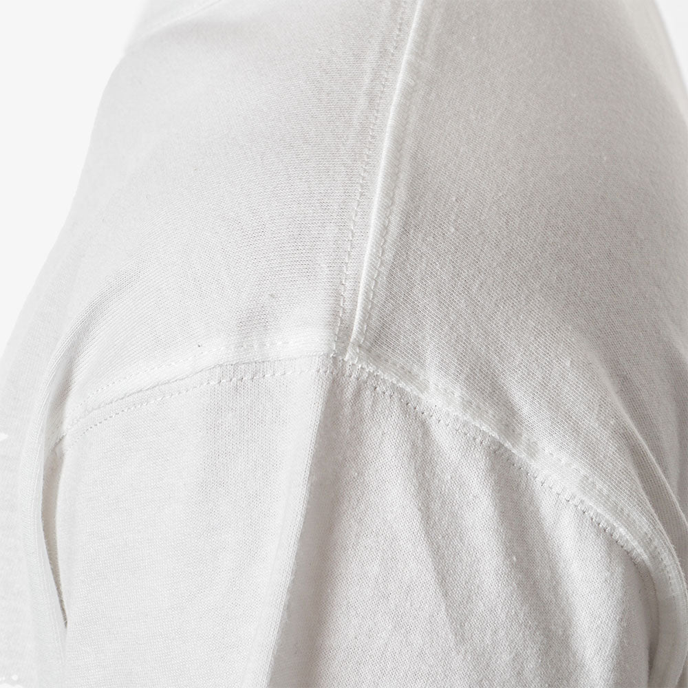 FrizmWORKS OG Athletic T-Shirt 2-Pack, White + White, Detail Shot 3