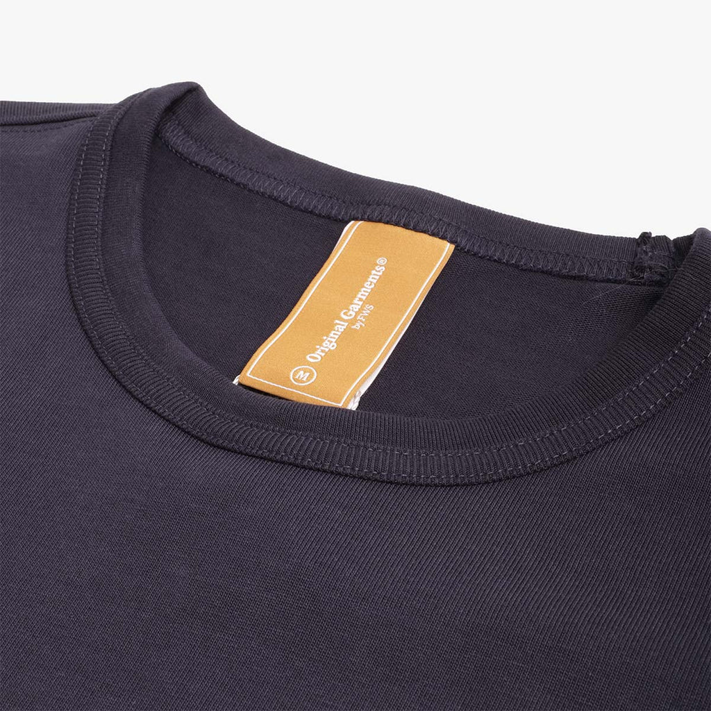 FrizmWORKS OG Double Rib Oversized T-Shirt, Navy, Detail Shot 2