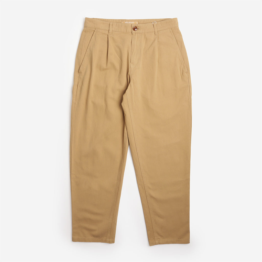 FrizmWORKS OG Haworth One Tuck Pant in Beige, front view
