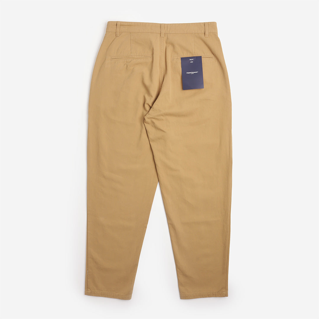 FrizmWORKS OG Haworth One Tuck Pant in Beige, back view