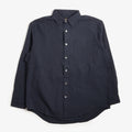 FrizmWORKS OG Oxford Oversized Shirt, Navy, Detail Shot 1